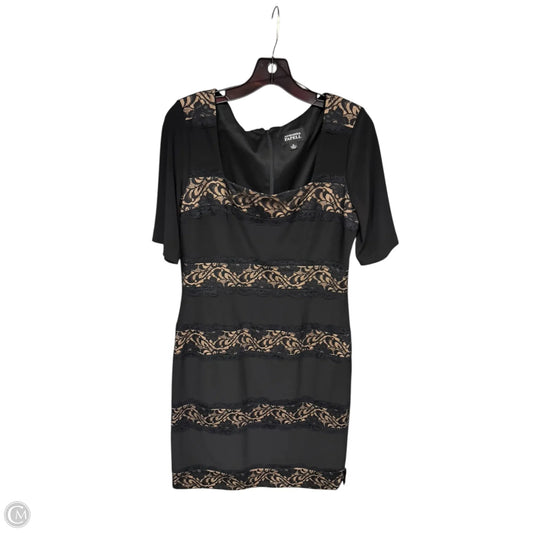 Dress Party Midi By Adrianna Papell In Black, Size: 10