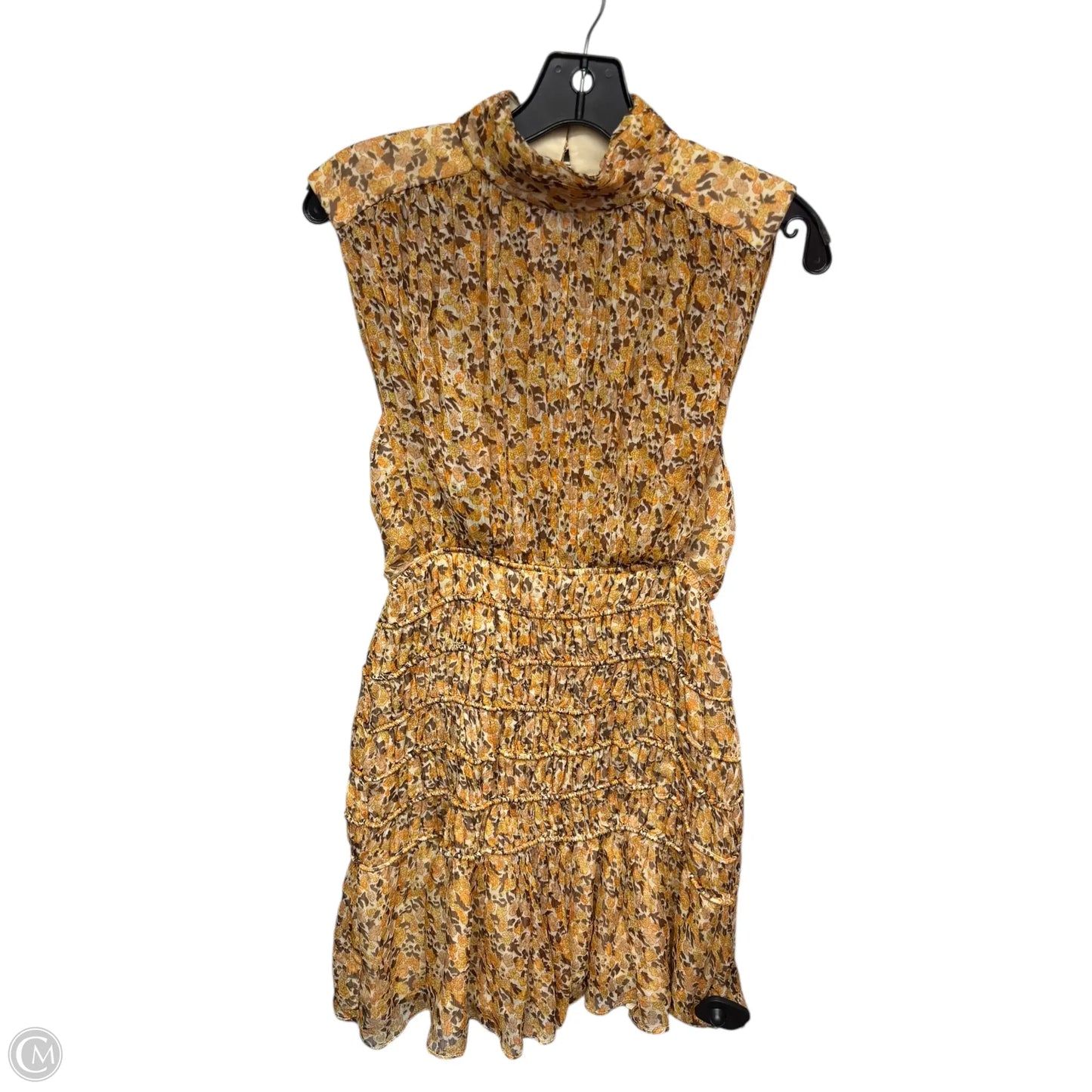 Dress Casual Midi By Clothes Mentor In Yellow, Size: 4