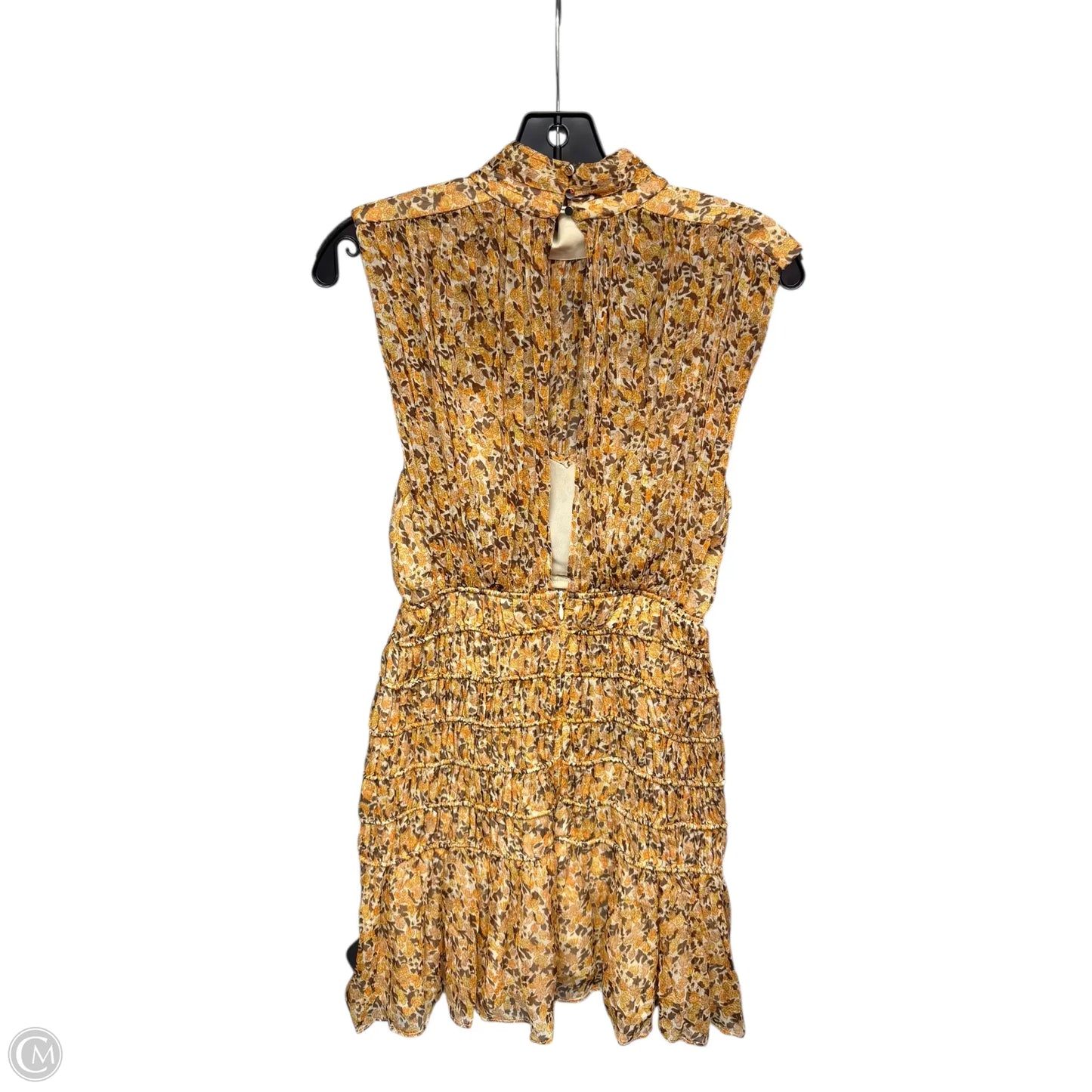 Dress Casual Midi By Clothes Mentor In Yellow, Size: 4