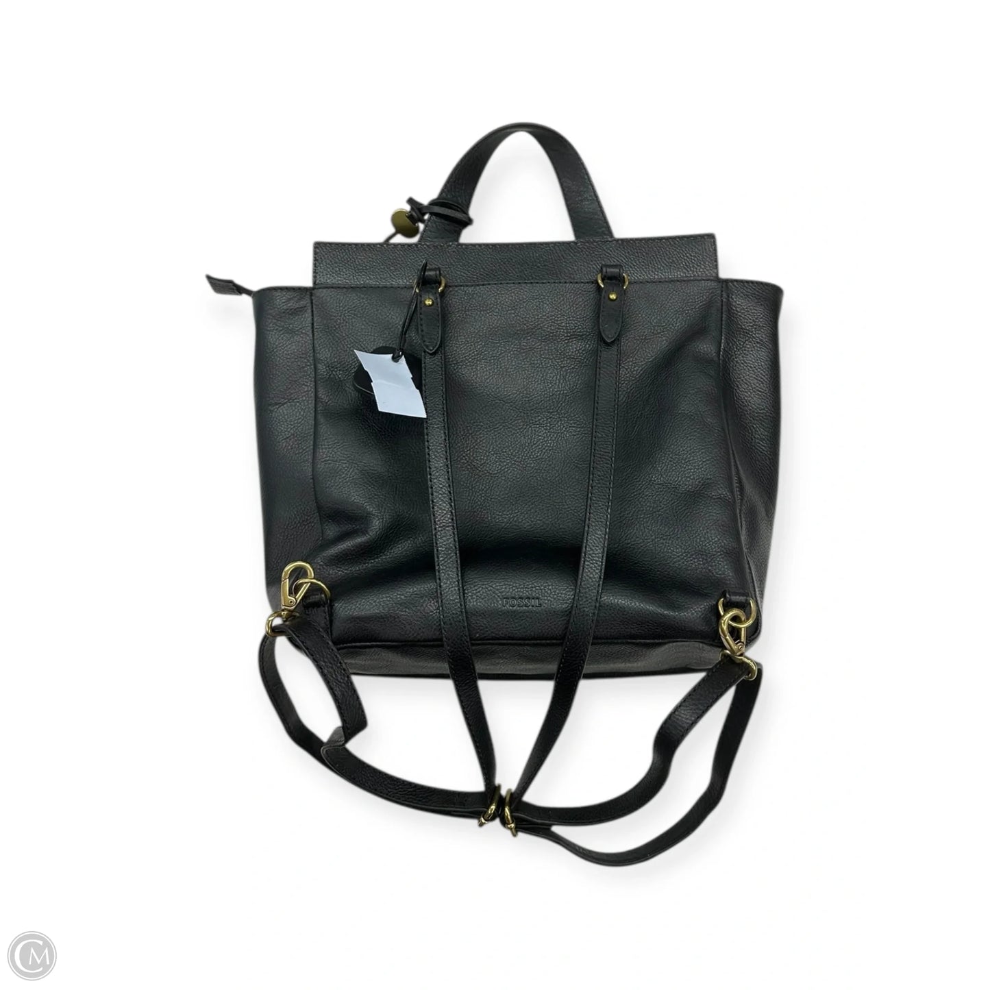 Backpack Leather By Fossil, Size: Large