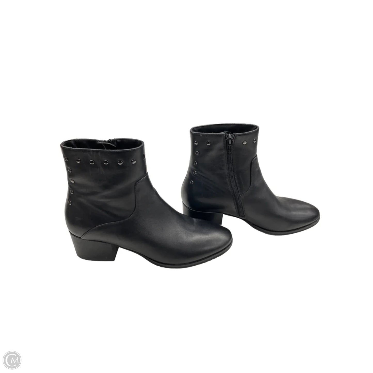 Boots Ankle Heels By Vaneli In Black, Size: 8.5