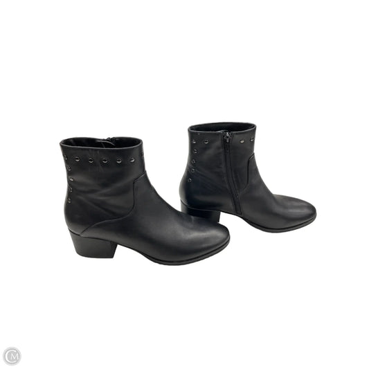 Boots Ankle Heels By Vaneli In Black, Size: 8.5