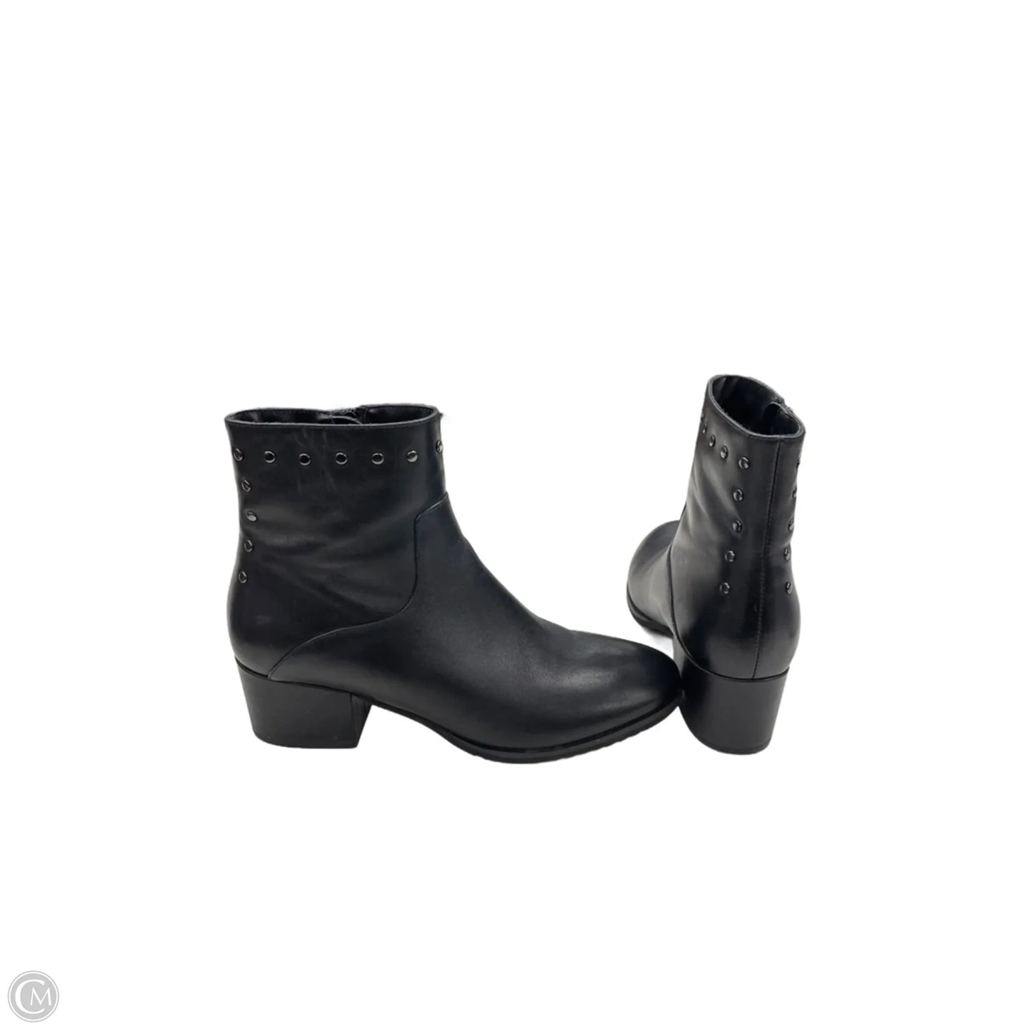 Boots Ankle Heels By Vaneli In Black, Size: 8.5