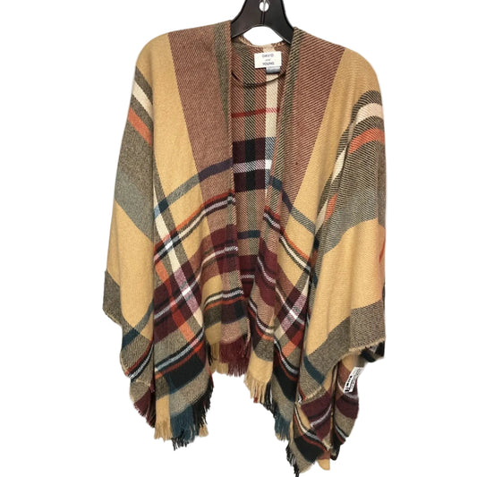Shawl By David And Young In Plaid Pattern, Size: Osfm