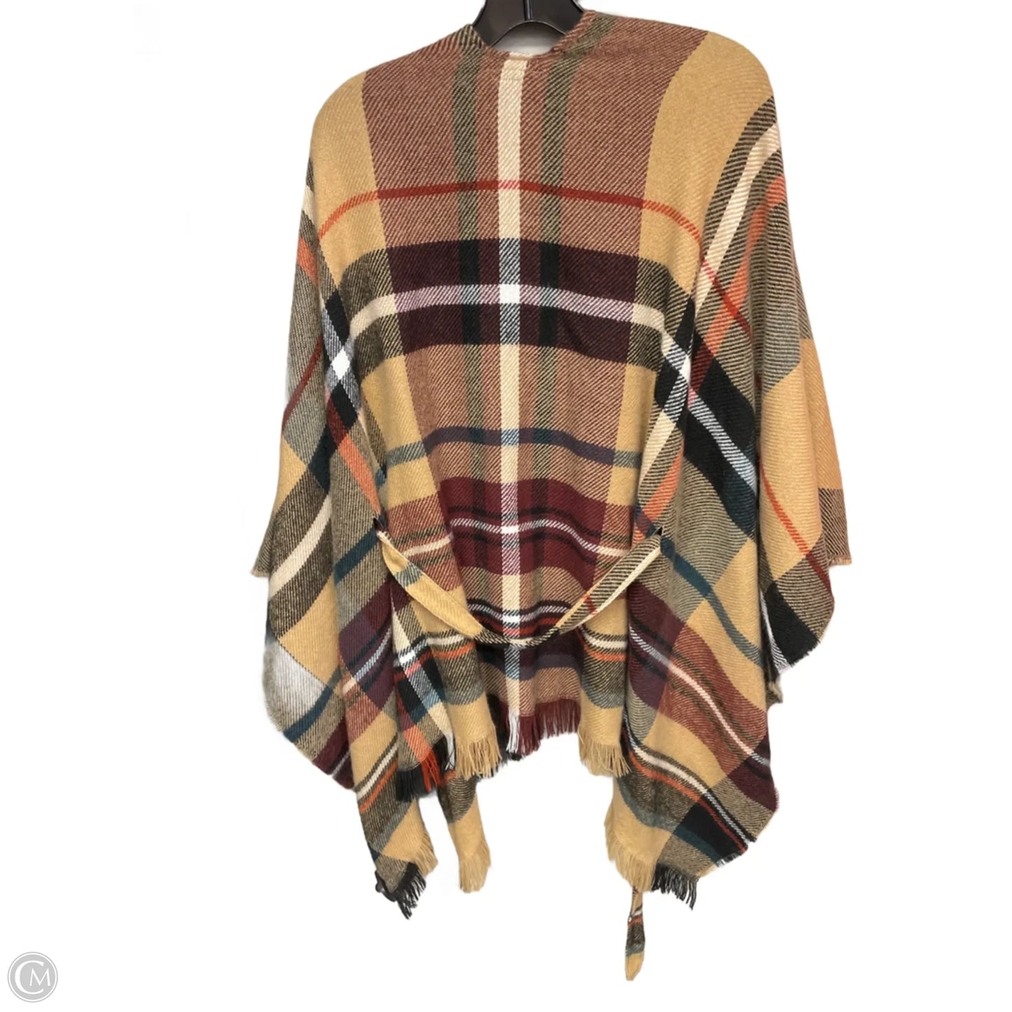 Shawl By David And Young In Plaid Pattern, Size: Osfm