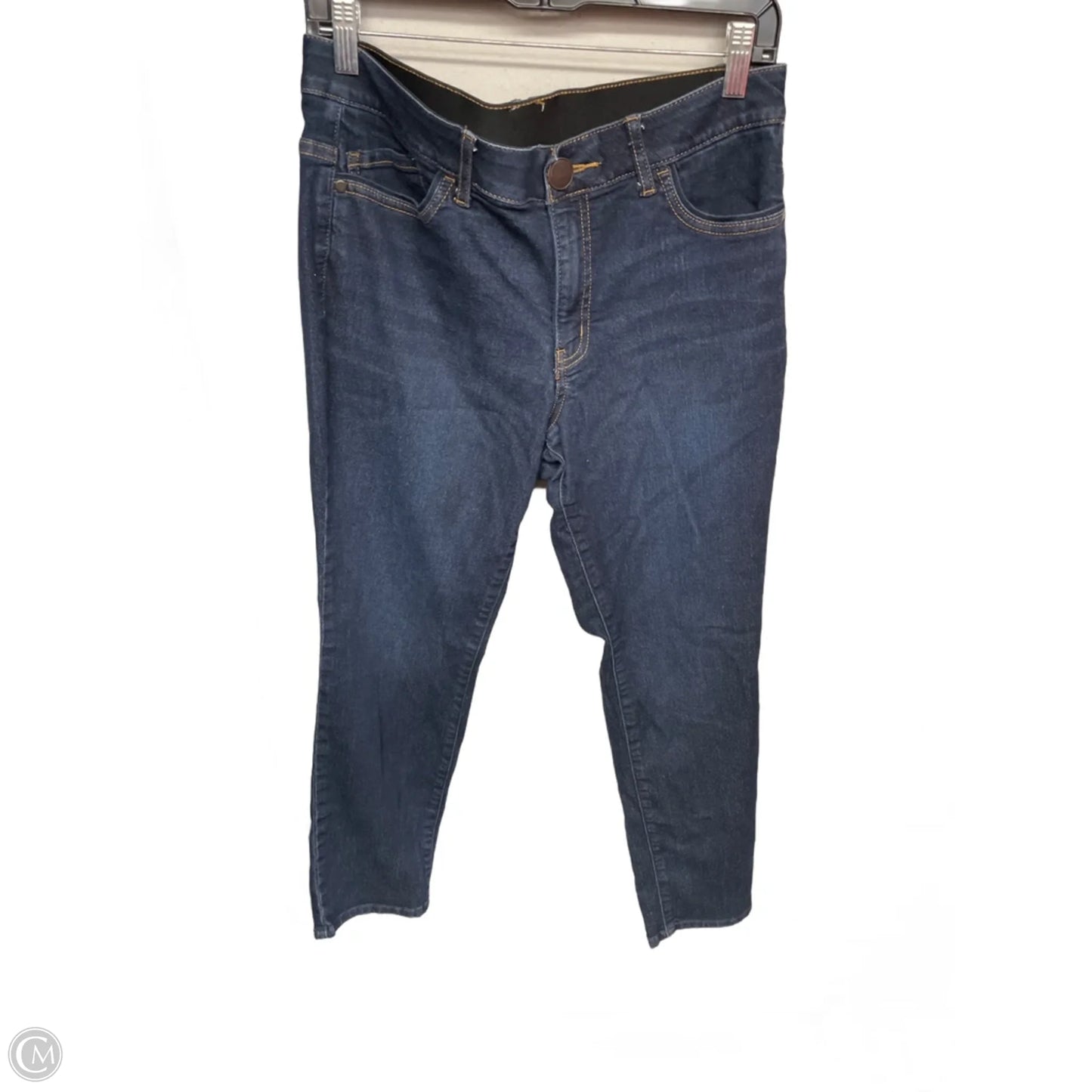 Jeans Skinny By Christopher And Banks In Blue Denim, Size: 8