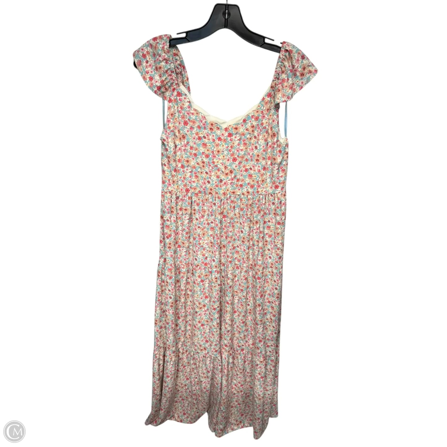 Dress Casual Maxi By Monteau In Floral Print, Size: L