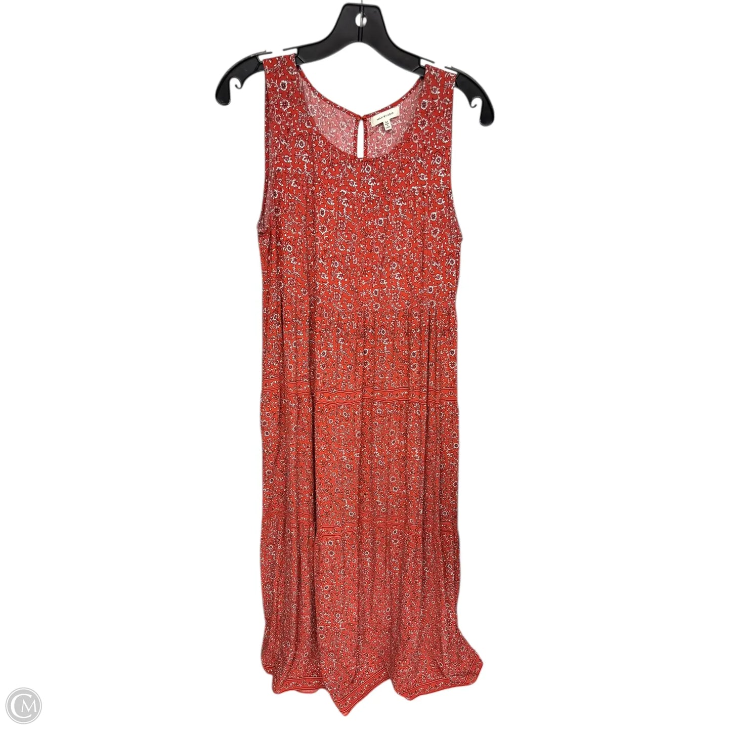 Dress Casual Maxi By Max Studio In Orange, Size: M