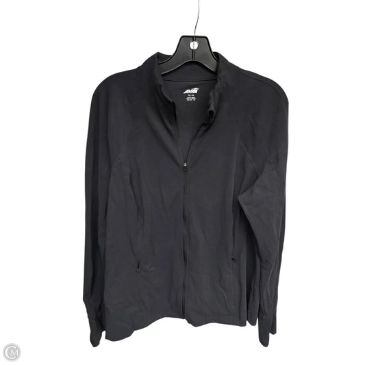 Athletic Jacket By Avia In Black, Size: Xxl