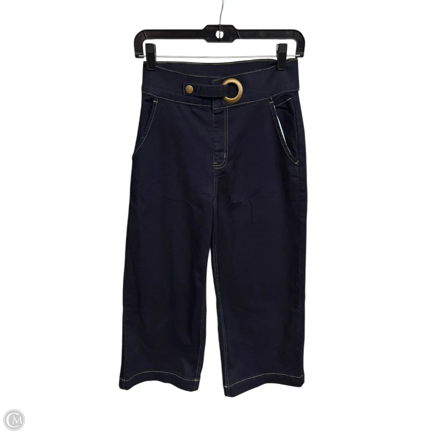 Jeans Wide Leg By Betabrand In Blue Denim, Size: Xs