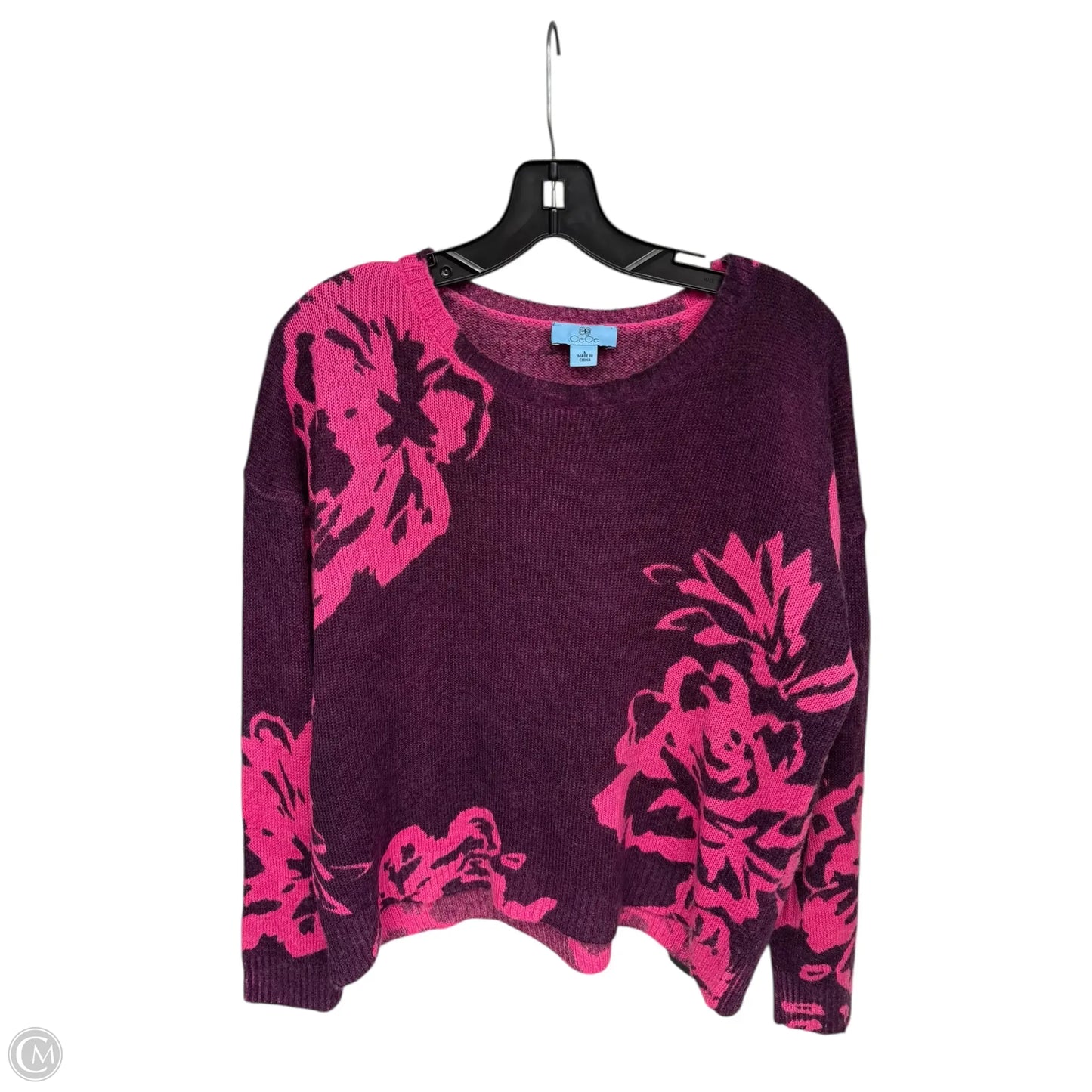 Sweater By Cece In Purple, Size: L