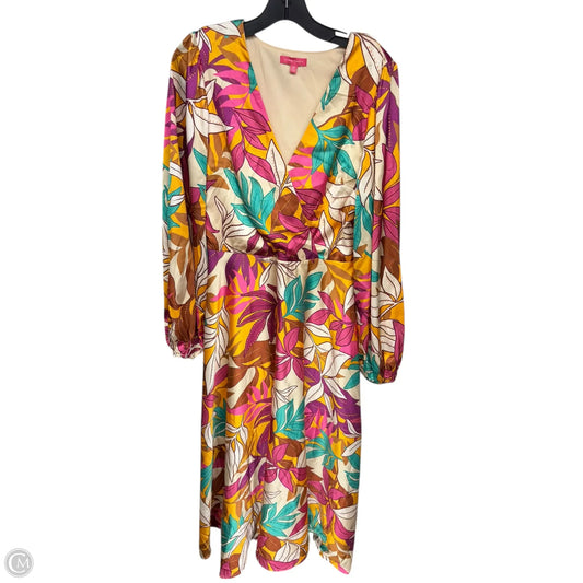 Dress Casual Maxi By Flying Tomato In Pink & Yellow, Size: M