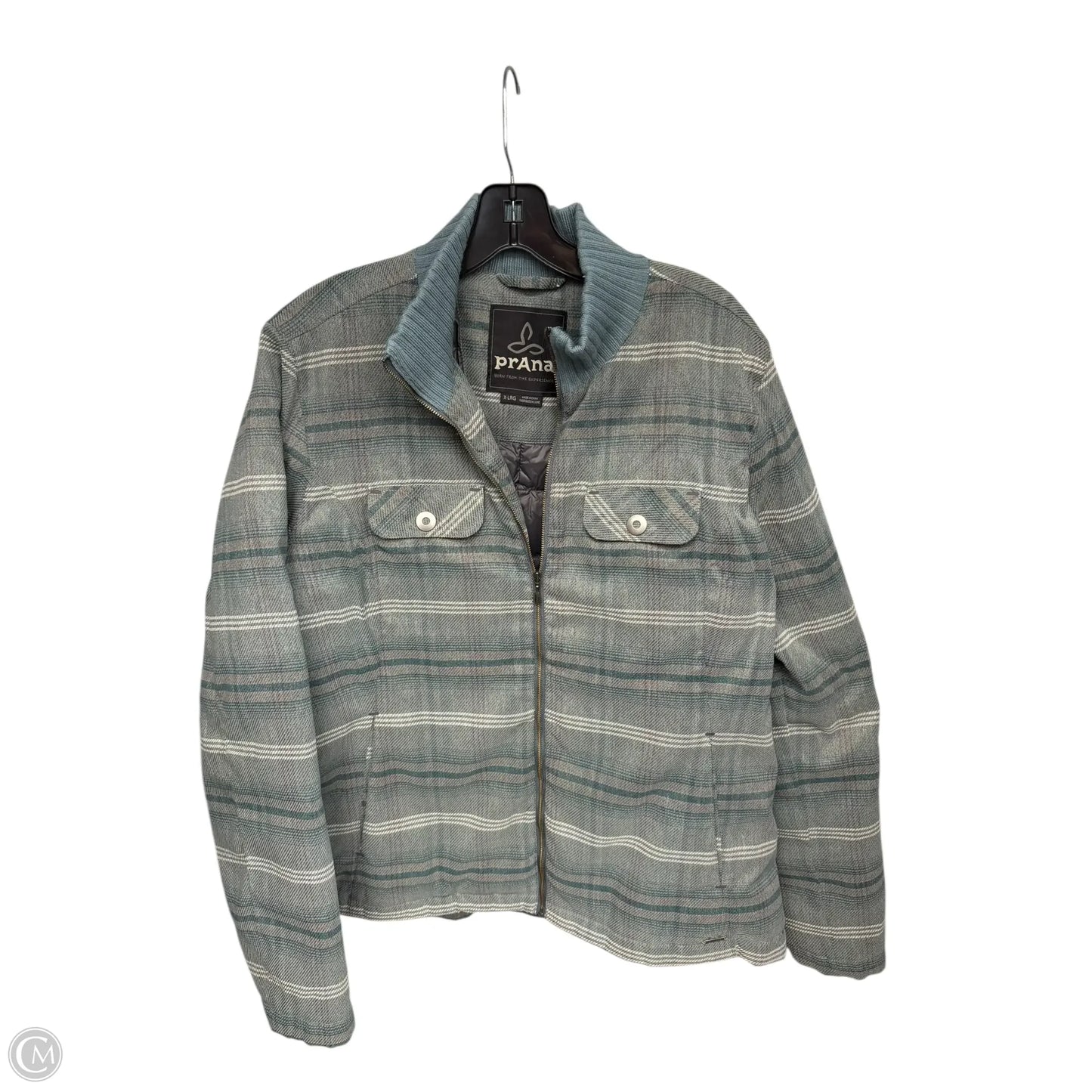 Coat Other By Prana In Blue & Green, Size: Xl