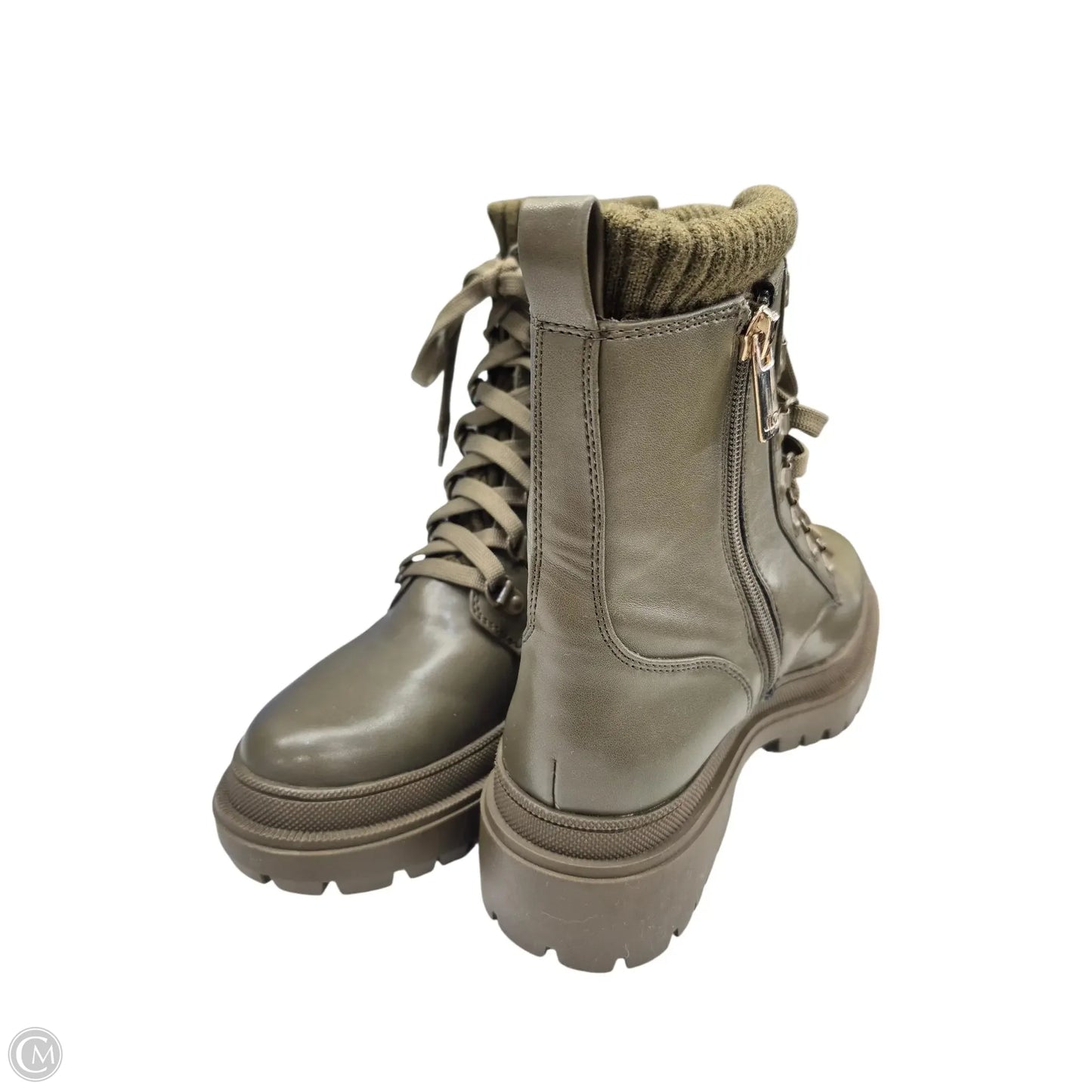 Boots Combat By Jennifer Lopez In Green, Size: 7.5