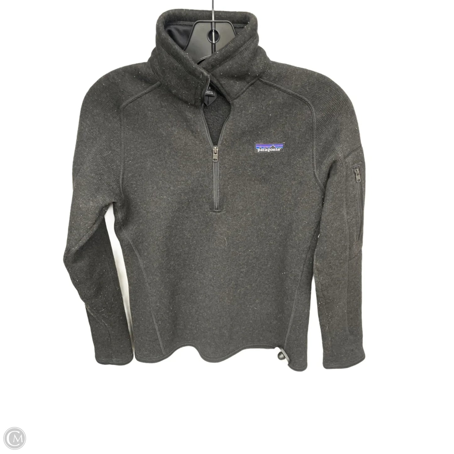 Athletic Sweatshirt Collar By Patagonia In Black, Size: S
