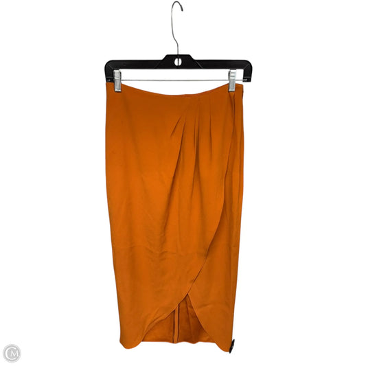 Skirt Midi By Babaton In Orange, Size: 8