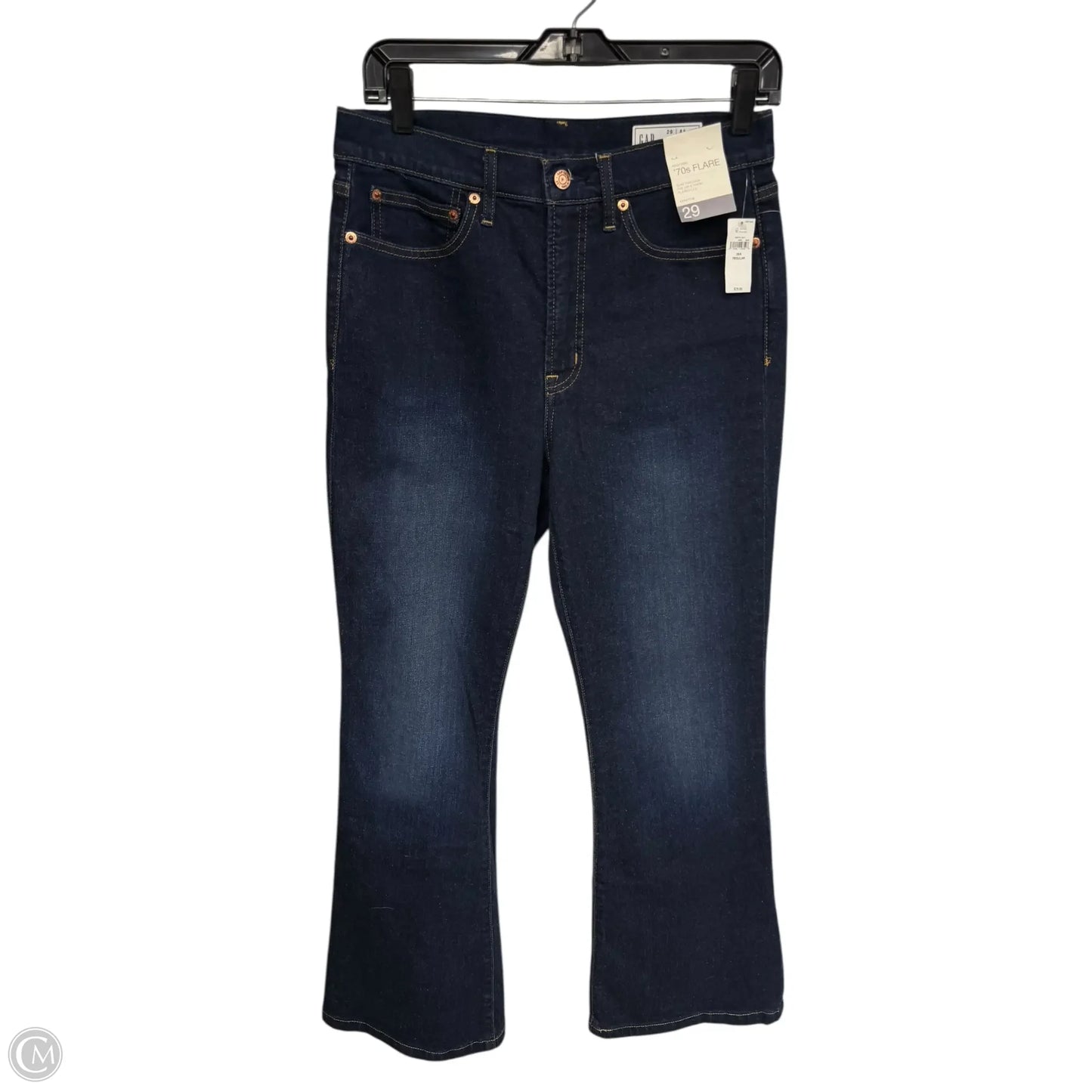 Jeans Flared By Gap In Blue Denim, Size: 8