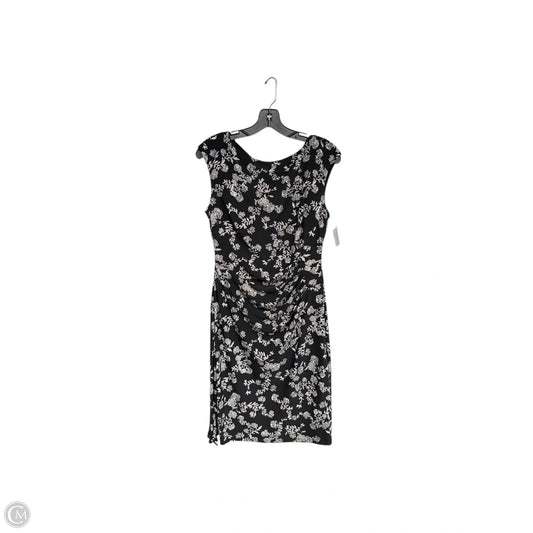 Dress Party Midi By Lauren By Ralph Lauren In Black & White, Size: 10