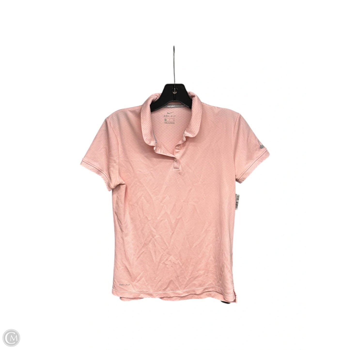 Athletic Top Short Sleeve By Nike Apparel In Pink, Size: S
