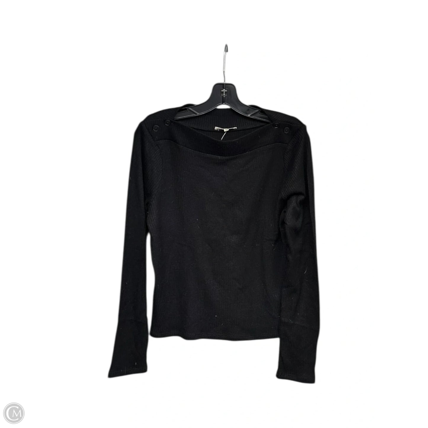 Top Long Sleeve By Madewell In Black, Size: Xl