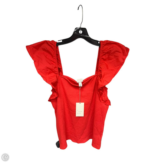 Top Sleeveless By A New Day In Orange, Size: Xl