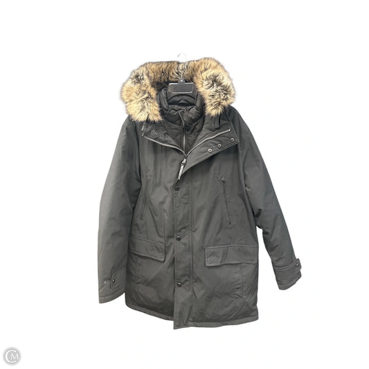 Coat Designer By Michael Kors In Black, Size: L