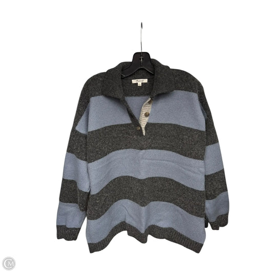 Sweater By Madewell In Blue & Grey, Size: L