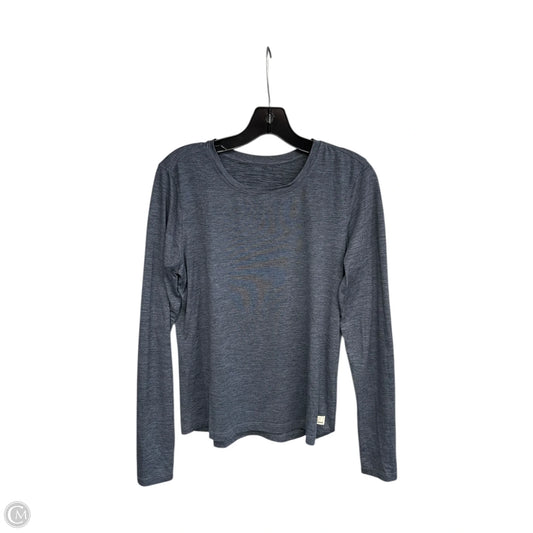 Athletic Top Long Sleeve Crewneck By Vuori In Blue, Size: M