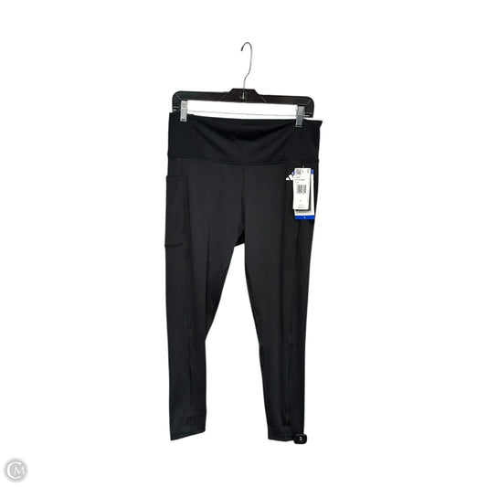 Athletic Leggings By Adidas In Black, Size: L