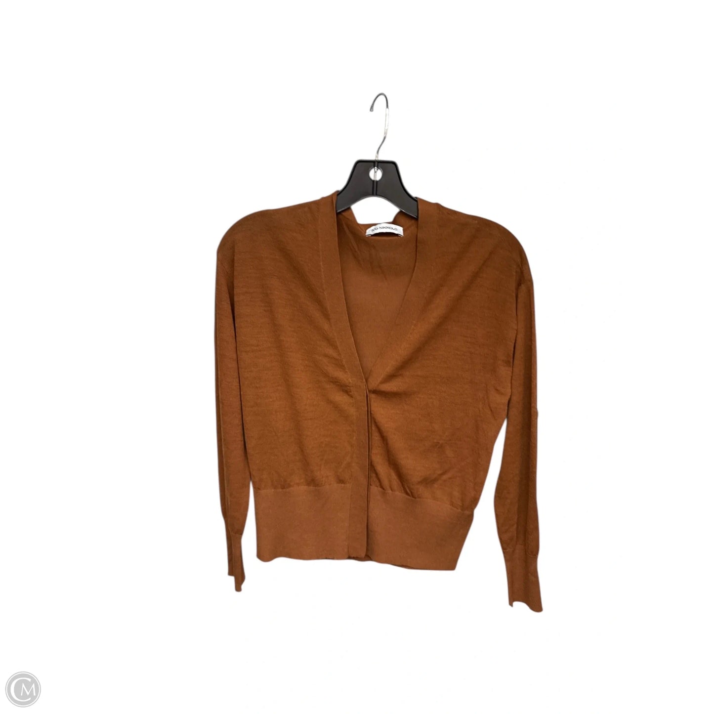 Cardigan By Clothes Mentor In Bronze, Size: S