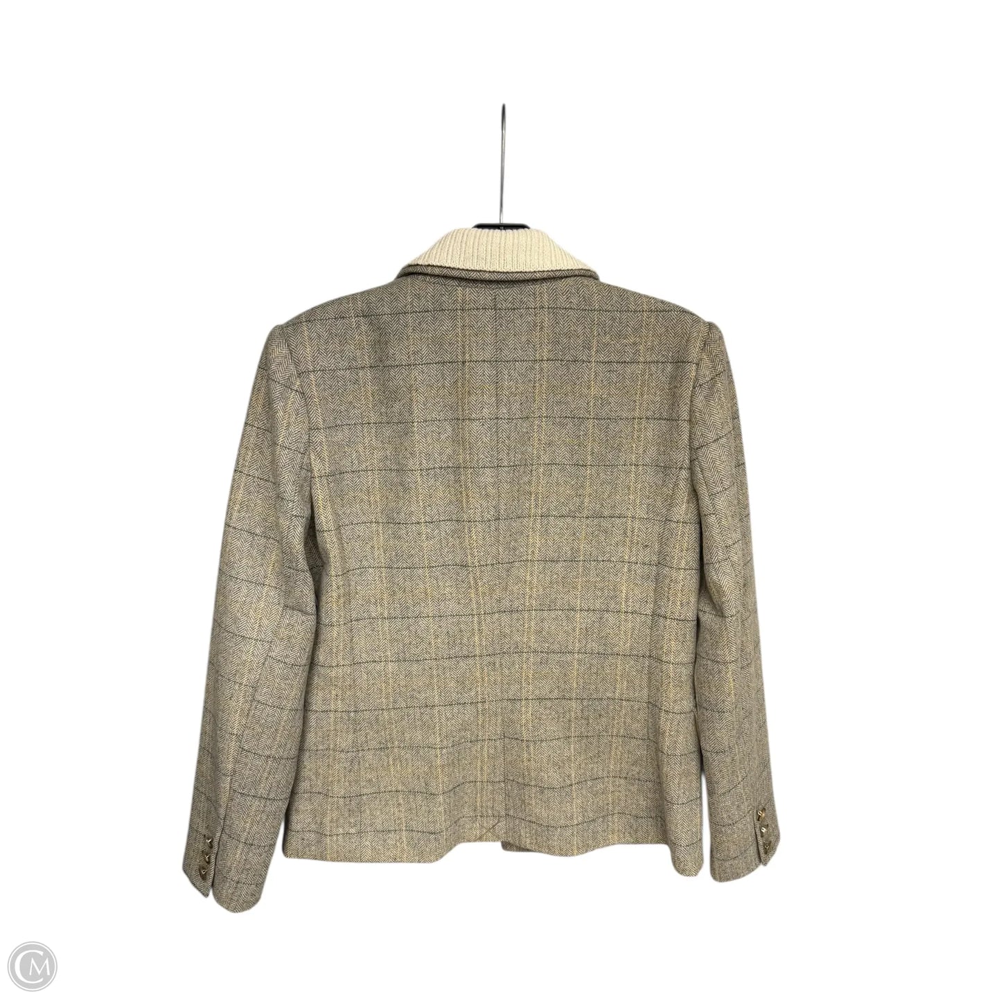 Blazer By Evereve In Cream & Green, Size: Xs