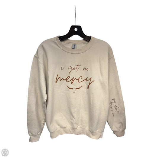 Sweater By Gildan In Cream, Size: Sp
