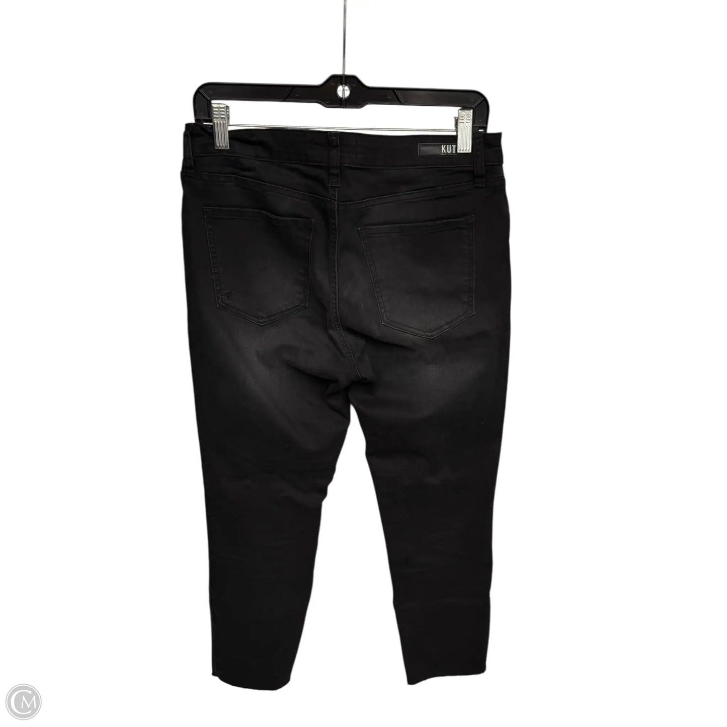 Jeans Straight By Kut In Black Denim, Size: 6