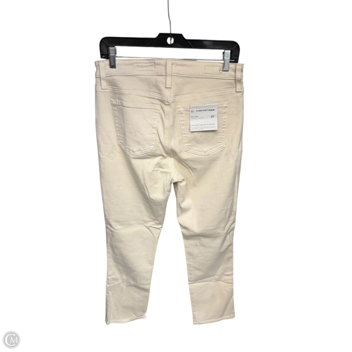 Jeans Straight By Adriano Goldschmied In White Denim, Size: 8