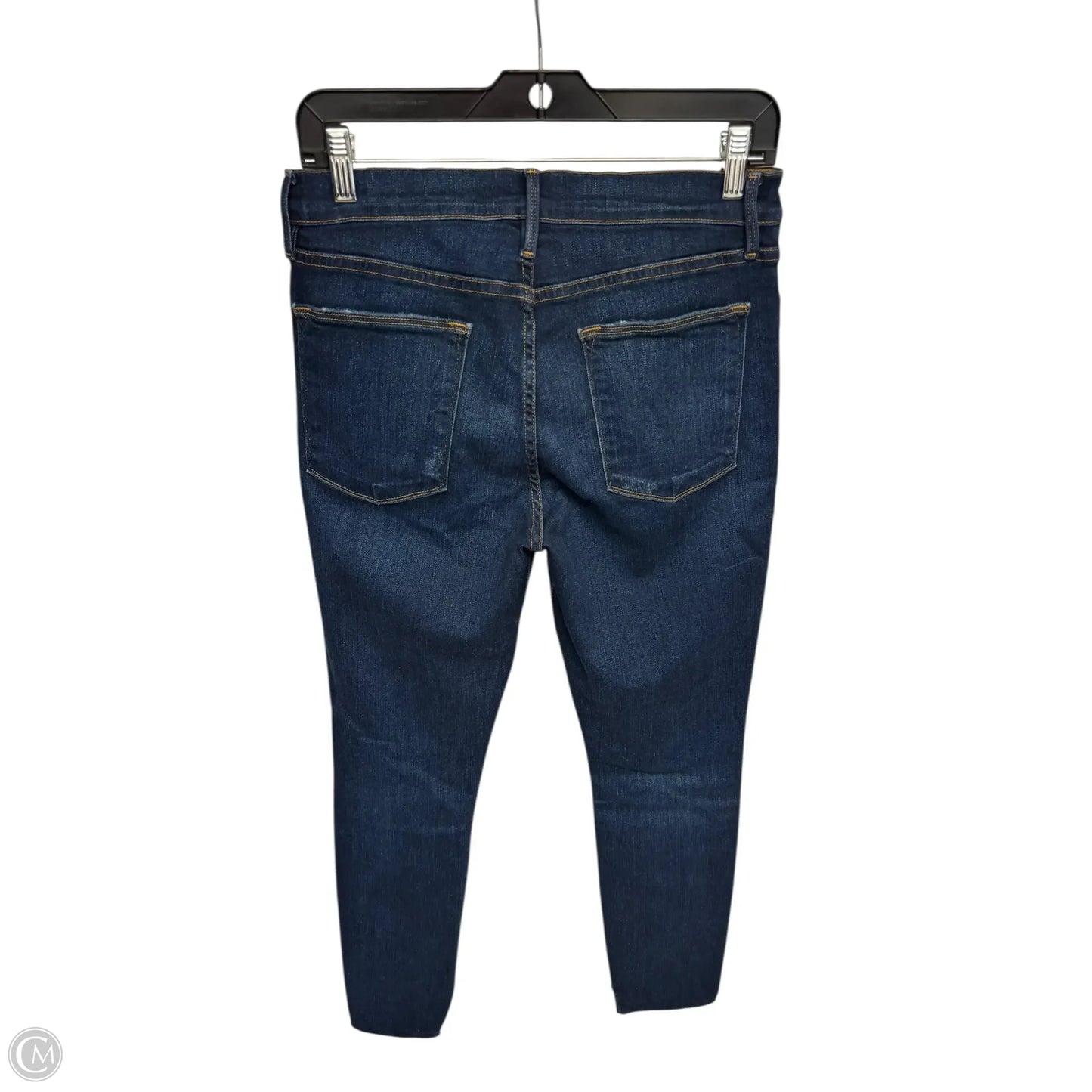 Jeans Skinny By Frame In Blue Denim, Size: 30