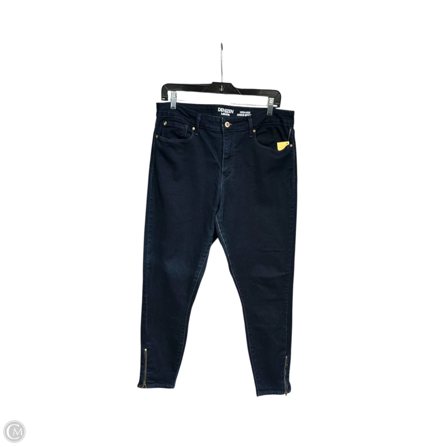 Jeans Skinny By Levis In Blue Denim, Size: 14