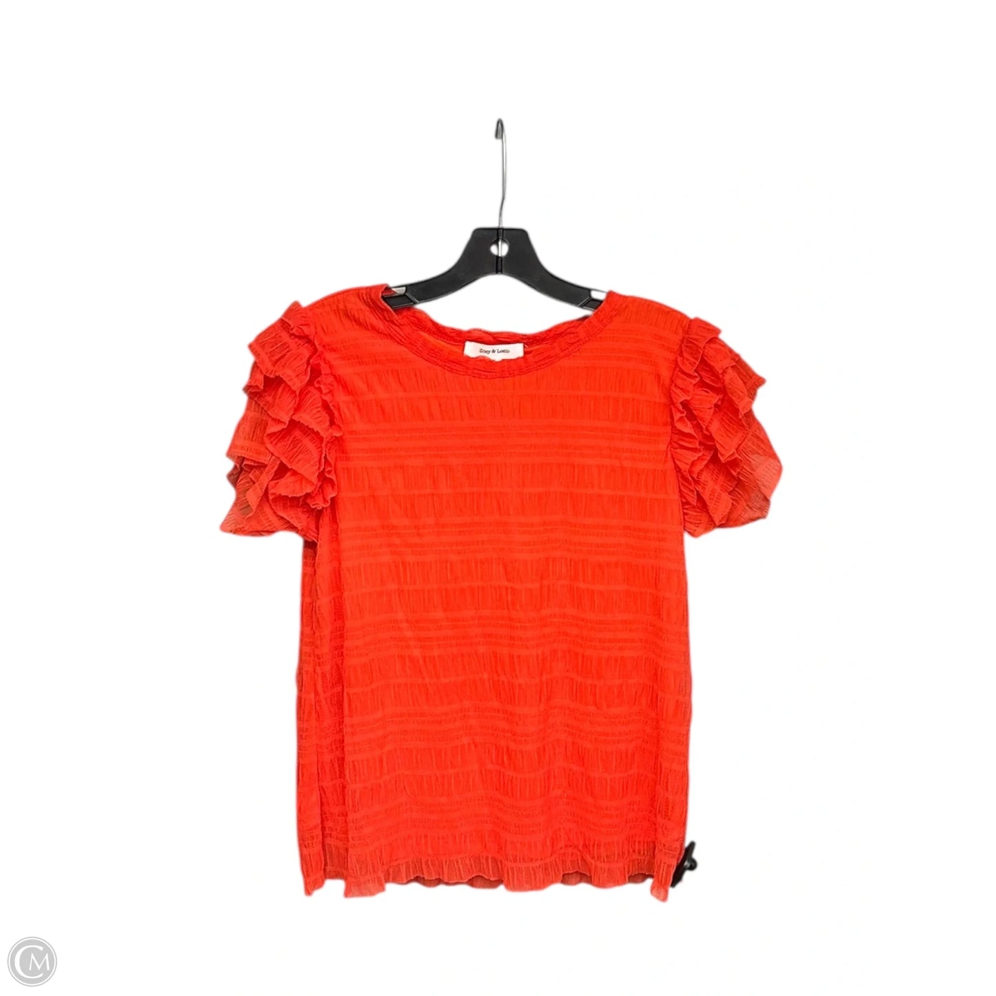 Top Short Sleeve By Clothes Mentor In Orange, Size: M