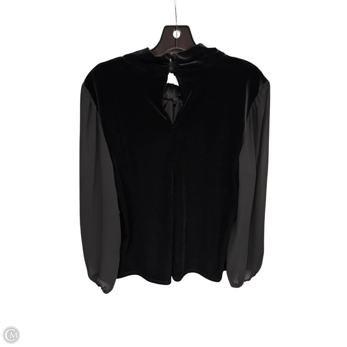 Top Long Sleeve By Vince Camuto In Black, Size: L