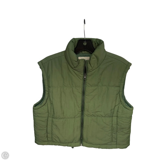 Vest Puffer & Quilted By Thread And Supply In Green, Size: M