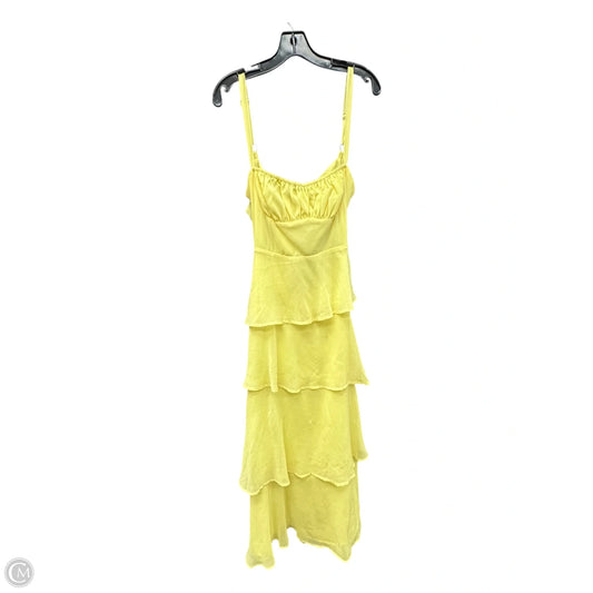 Dress Party Long By Clothes Mentor In Yellow, Size: M