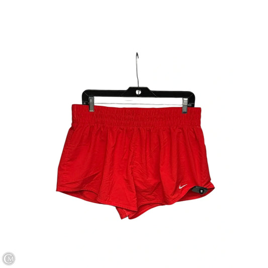 Athletic Shorts By Nike Apparel In Red, Size: L