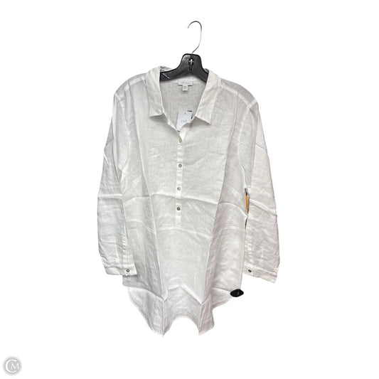 Top Long Sleeve By J. Jill In White, Size: 2x