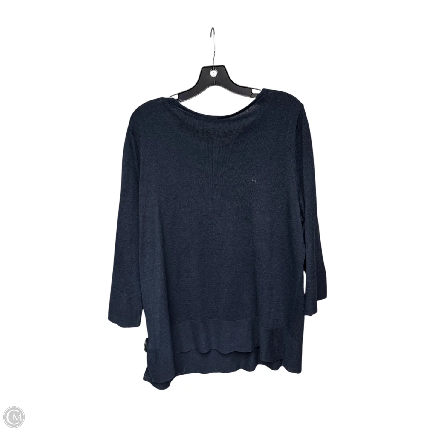 Top Long Sleeve By J. Jill In Navy, Size: 1x