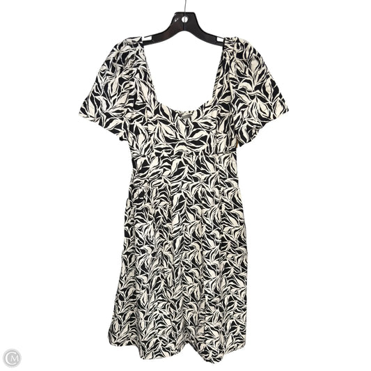 Dress Casual Maxi By A New Day In Black & Cream, Size: 6