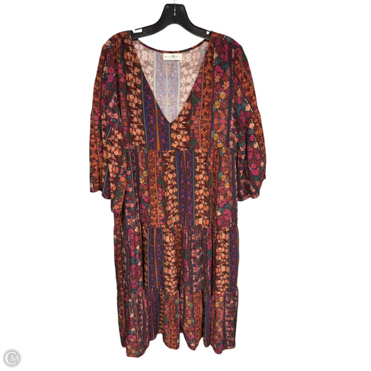 Dress Casual Maxi By Natural Life In Maroon, Size: L