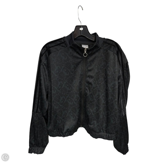 Athletic Jacket By Adidas In Black, Size: L