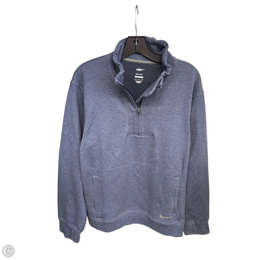 Athletic Sweatshirt Crewneck By Nike Apparel In Blue, Size: S