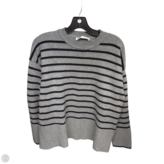 Sweater By Zara In Blue & Grey, Size: M