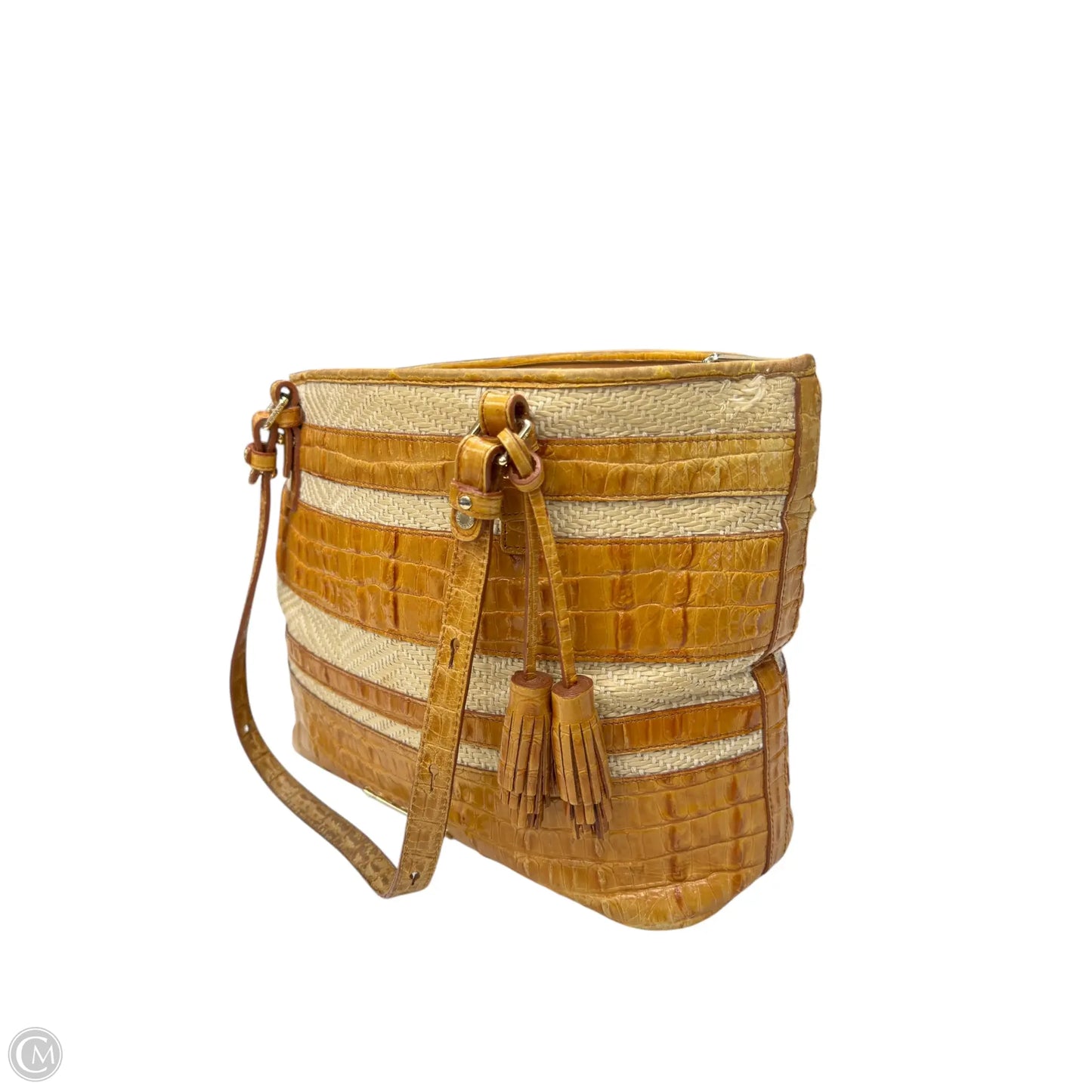 Handbag Designer By Brahmin, Size: Large