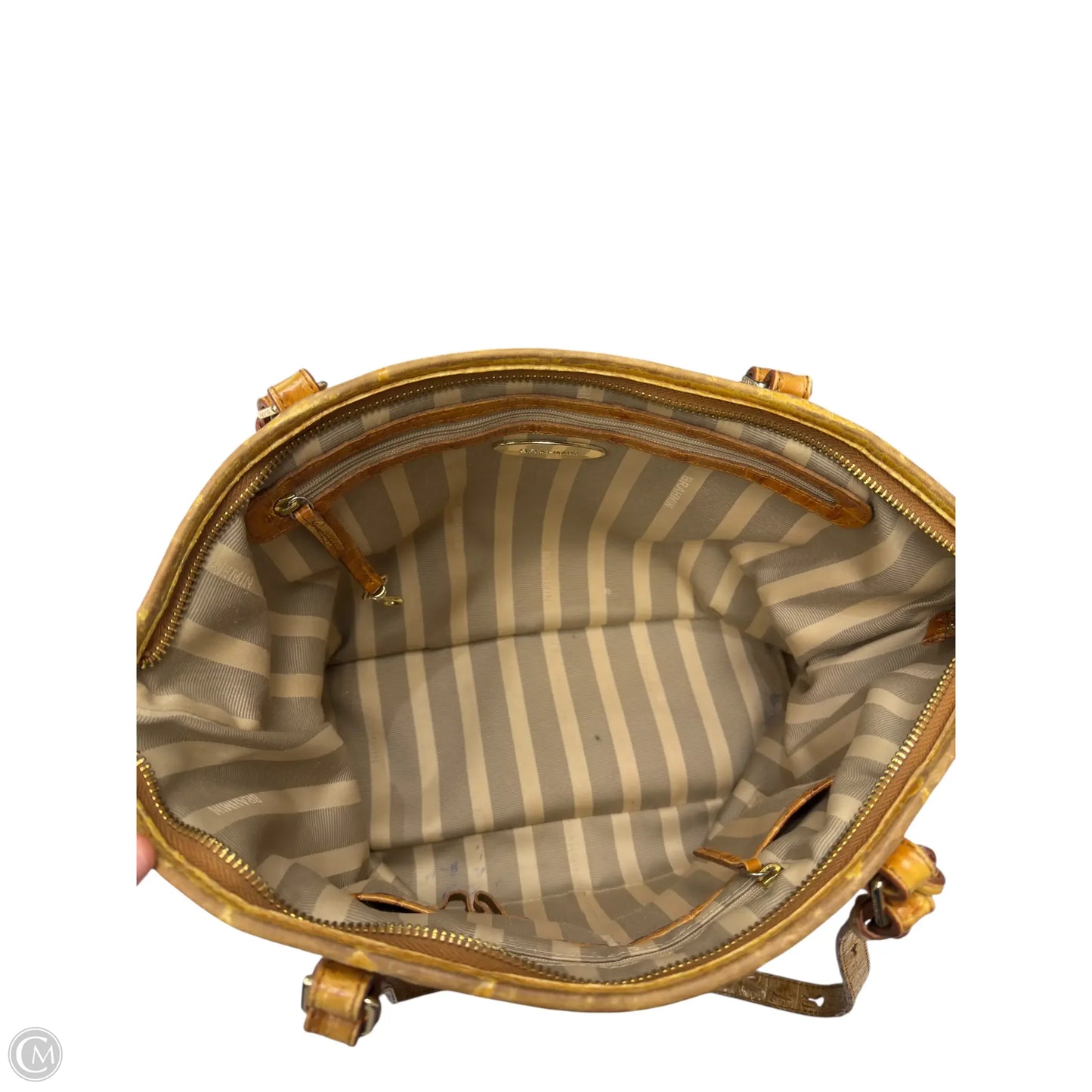 Handbag Designer By Brahmin, Size: Large